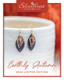 Silver Forest Layered Leaf Earrings