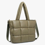 Kiersten Olive Puffer Tote