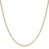 Gold Pavé Tennis Necklace