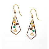 Silver Forest Dangle Beaded Earrings
