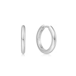 Silver Small Huggie Hoops