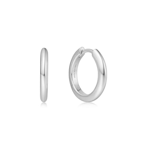 Silver Small Huggie Hoops