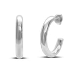 Isla Silver 25mm Weightless Hoops