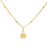 SS/GP Mini Initial Necklace
