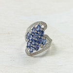 Sterling Silver Estate Purple Stone Ring