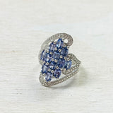 Sterling Silver Estate Purple Stone Ring