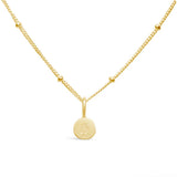 SS/GP Mini Initial Necklace