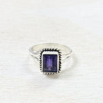 Sterling Silver Amethyst Ring- Size 7