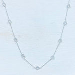 Sterling Silver Station Necklace