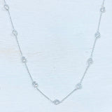 Sterling Silver Station Necklace