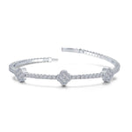 Sterling Silver Flexible Tennis Bracelet
