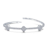 Sterling Silver Flexible Tennis Bracelet
