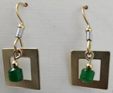 Silver Forest Square Earrings