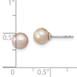 Sterling Silver 6-7mm Freshwater Cultured Pearl Studs