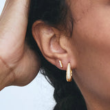 Gold Lana CZ Hoops