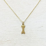 Sterling Silver Dog Bone Charm Necklace