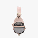 Nikki Grey Taupe Corduroy Sling Bag