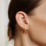 Gold Medium Hoops