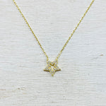 Sterling Silver CZ Star Necklace