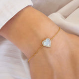 Ania Haie Mother of Pearl Heart Bracelet
