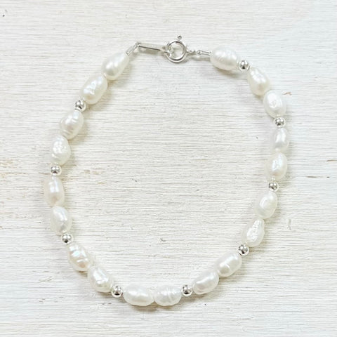 Sterling Silver Freshwater Pearl Bracelet