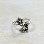 Sterling Silver Adjustable Bumblebee Ring