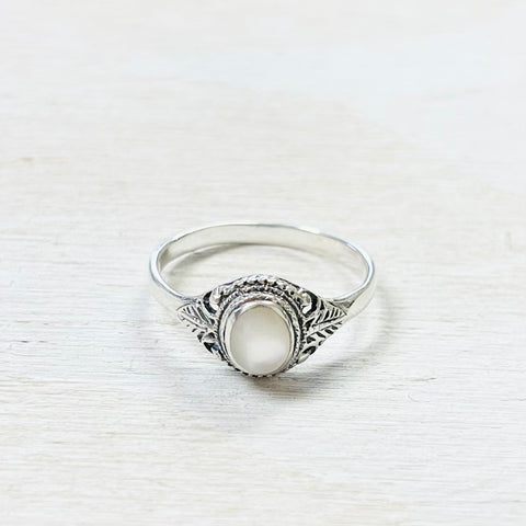 Sterling Silver Moonstone Ring