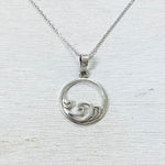 Sterling Silver Wave Necklace