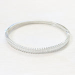 Fashion Silver Tone CZ Bangle