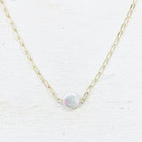 Fashion Coin Pearl Paperclip Necklace