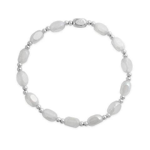 Isla All In- White Cap Bracelet