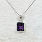 Sterling Silver Amethyst Necklace