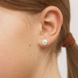 Sterling Silver Child In Season Daisy Earrings