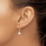 Sterling Silver Freshwater Pearl Dangle Earrings