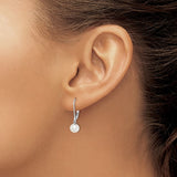 Sterling Silver Freshwater Pearl Dangle Earrings