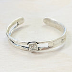 Fashion Clear Stone Cuff Bracelet