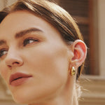 Gold Bold Dome Hoops