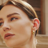 Gold Bold Dome Hoops