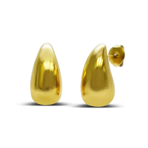 Isla Gold Water Droplet Studs