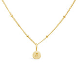 SS/GP Mini Initial Necklace