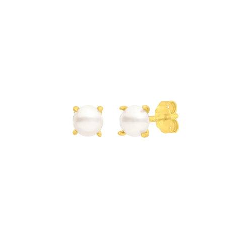 Gold Lilah Pearl Studs