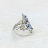 Sterling Silver Estate Purple Stone Ring