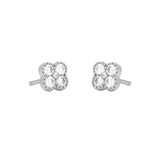 Sterling Silver Cherise Clover Studs