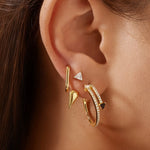 Gold Large Oval Huggies