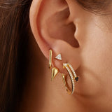 Gold Large Oval Huggies