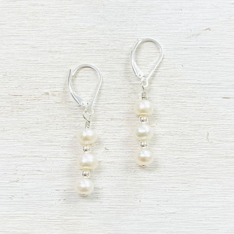 Sterling Silver Freshwater Pearl Earrings