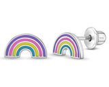 Sterling Silver Child In Season Rainbow Earrings