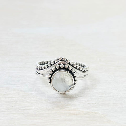 Sterling Silver Moonstone Ring