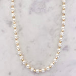 Fashion Gold Tone Pearl Necklace