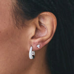 Silver Lana CZ Hoops